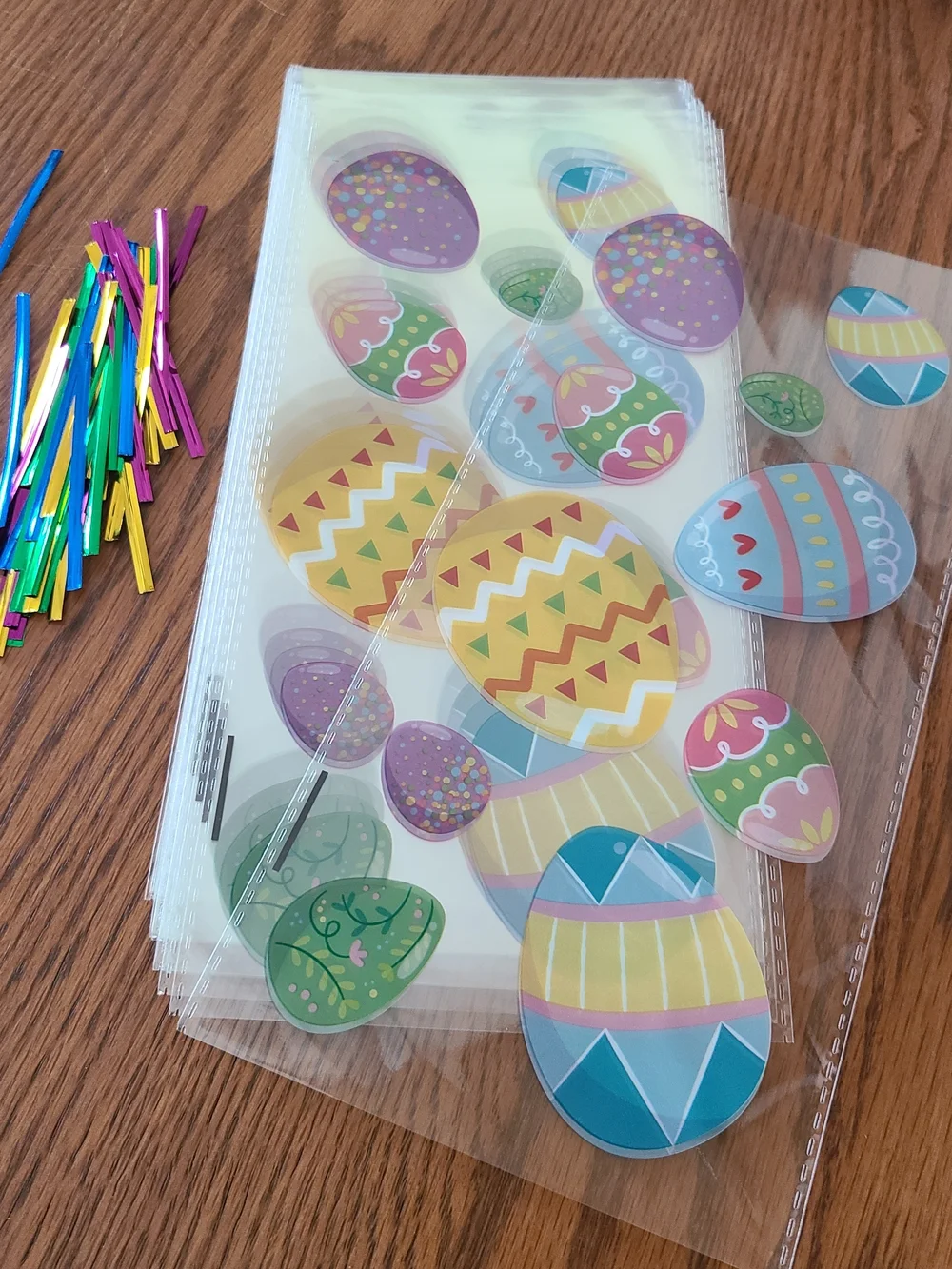 Easter Cellophane Bags - Eggs